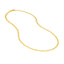 A 3.7mm gold curb chain, the perfect size, in yellow gold with oval links. 