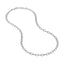 An oval link chain made with silver. This chain is finished with lobster clasp and great thick everyday chain. 