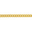 A 5mm gold Miami Cuban necklace chain, the perfect Statement size, in yellow gold with small oval links. This chain has a lobster clasp closure.