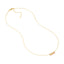 A solid gold bezel set ruby shaker necklace with a cable chain. Made to attract love. Finished with a pear lobster clasp. 