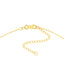 A solid gold bezel set ruby shaker necklace with a cable chain. Made to attract love. Finished with a pear lobster clasp. 