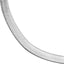 A silver wide herring bone chain. This chain is a classic basic with flat looking links for extra sparkle. 