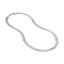 A silver wide herring bone chain. This chain is a classic basic with flat looking links for extra sparkle. 