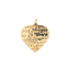 A heart shaped pendant with "I love you" pattern written all over the pendant. with one of the word being in cursive. 