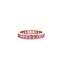 A eternity ring set with princess cut pink sapphire gemstones. 