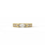 Gold ring with diamonds on a white background