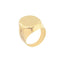 An oval chunky signet ring