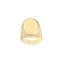 An oval chunky signet ring