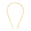 A 5mm gold Paperclip necklace chain, the perfect size, in yellow gold with small oval links. This chain has two round rings at the ends, meant to be paired with a connector or lock.