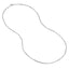 A everyday round silver box chain with smooth links and lobster clasp. 