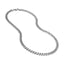 A chunky silver miami cuban chain made in sterling silver with lobster clasp. 