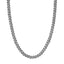 A chunky silver miami cuban chain made in sterling silver with lobster clasp. 