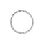 A simple gold twist design band ring