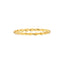 A simple gold twist design band ring