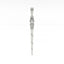 Decorative silver letter opener on a white background