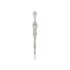 Silver pendant with intricate design on a white background