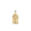 Gold pendant with intricate design on a white background