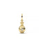 Gold pendant with a star design on a white background