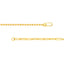 paper clip and ball half and half chain with a push clasp lock