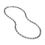 A chunky diamond cut cable link chain with lobster clasp made in sterling silver. 