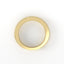 Gold circular object on a white background