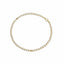 Pearl necklace with gold clasp on a white background