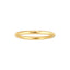 Gold ring on a white background