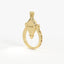 Gold ring with a decorative top and 'Luck' engraved on a white background