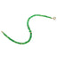A bright colored opal beaded bracelet with solid gold beaded accents and round clasp. 