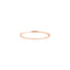 Rose gold ring on a white background