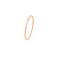 Rose gold ring on a white background