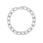 A square link chain bracelet made in silver. Solid and heavy.