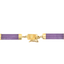 A vintage necklace with purple jade tube links. This station necklace is unique and elegant. The purple jade tube covers each links ends. 