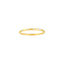 Gold bracelet with small diamonds on a white background