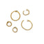 A gold connector that is designed to look like a snake eating it's tail. The sneak head has gemstone or diamond eyes and the tail clicks into the head for closure. 