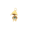A vintage inspired humpty dumpty pendant that has a hinge in the back. The body can be cracked open revealing a hand painted green eye. 
