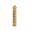 A solid gold time pillar pendant with four sides and words forever, yesterday, today, and tomorrow. A elongated pendant with 360 degree swivel. 