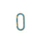 A turquoise pave connector clasp with a push lock, meant to be worn with open loop chains. Mix and match.